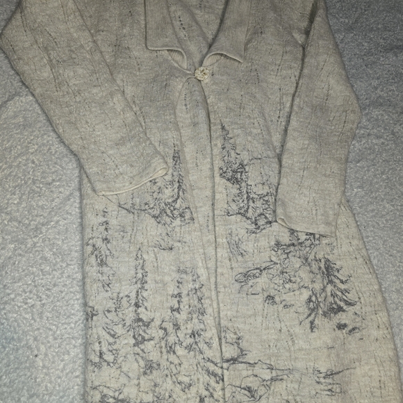 Coldwater Creek Cream Knit Cardigan - Picture 4 of 9